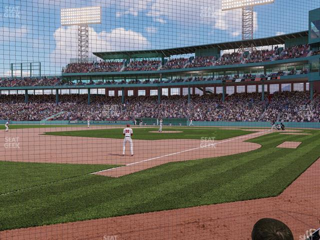 Seating view for Fenway Park Section Field Box Club 75