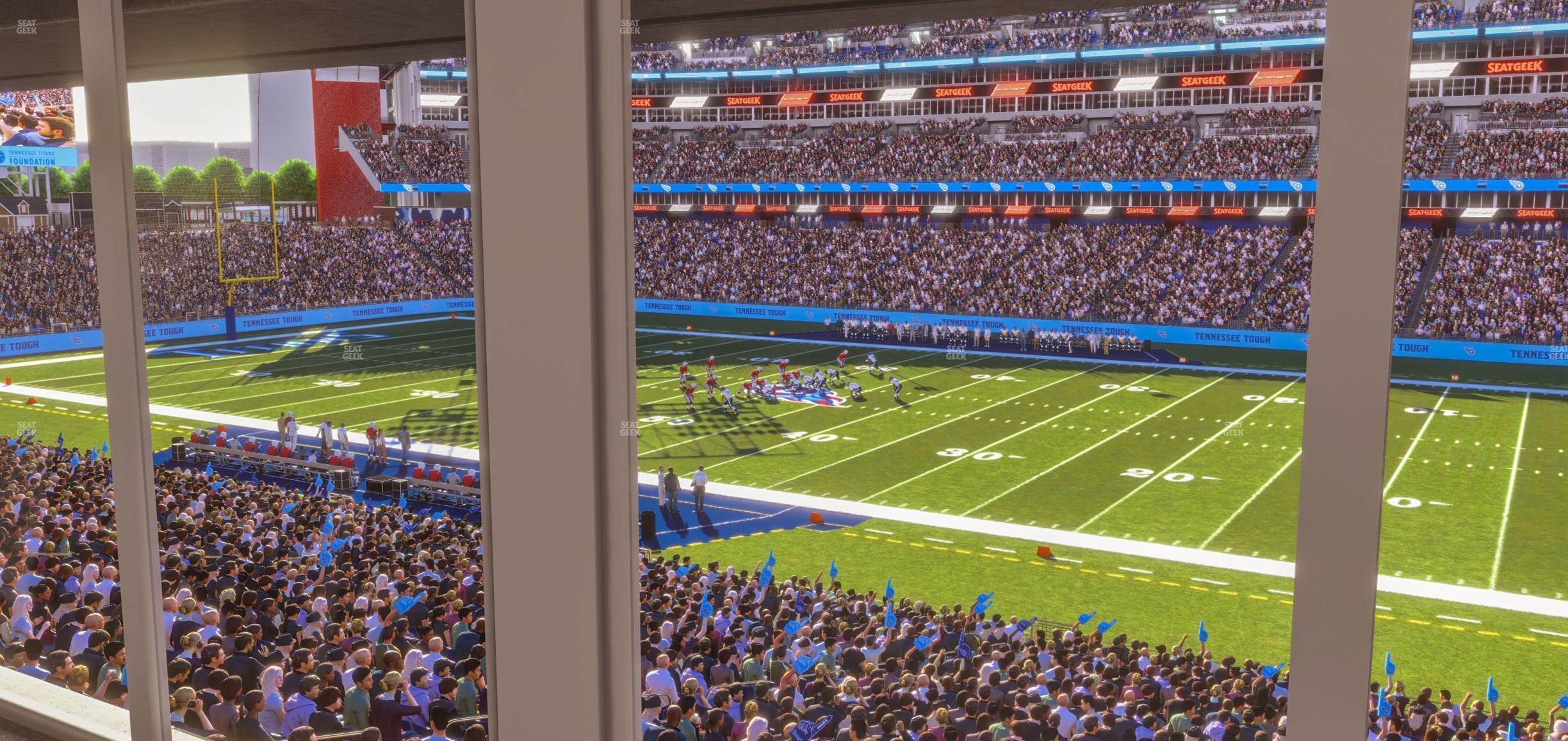 Seating view for Nissan Stadium Section Suite 6 E