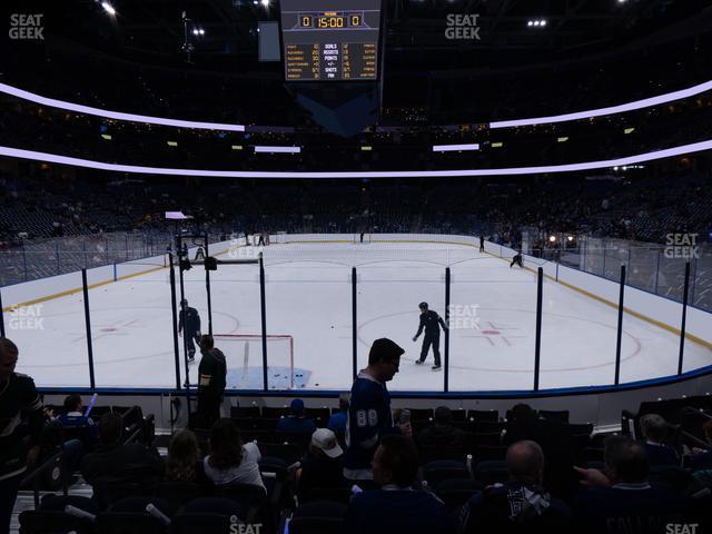 Seating view for Amalie Arena Section 108