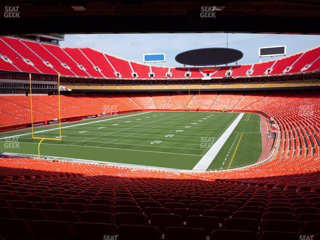 Seating view for GEHA Field at Arrowhead Stadium Section Ada 108