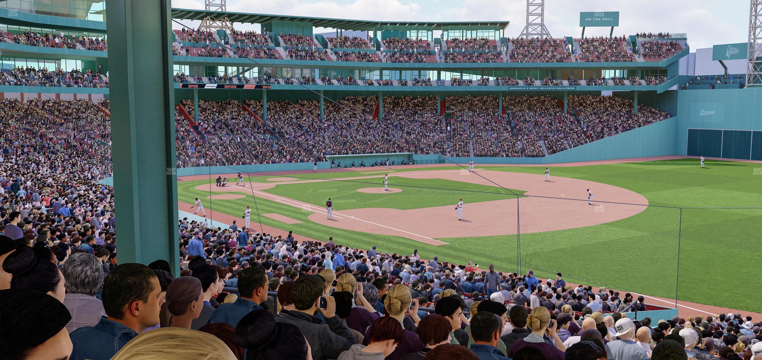 Seating view for Fenway Park Section Grandstand 10