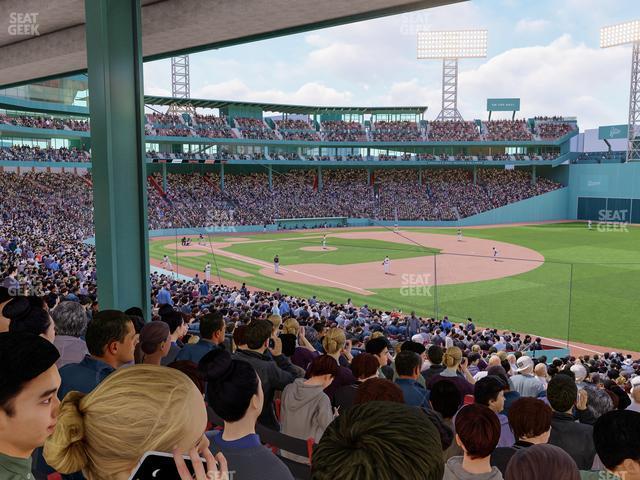 Seating view for Fenway Park Section Grandstand 10