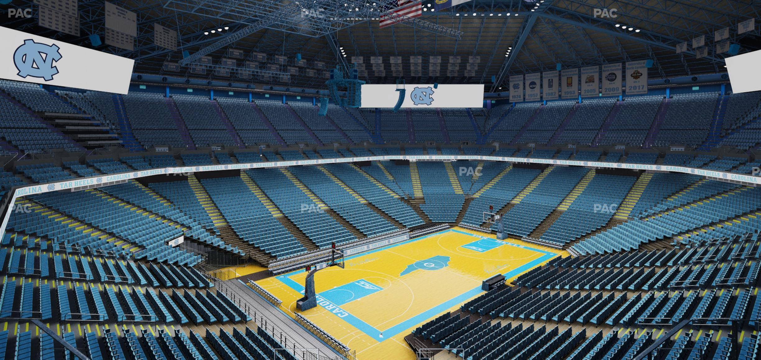 Seating view for Dean Smith Center Section 221