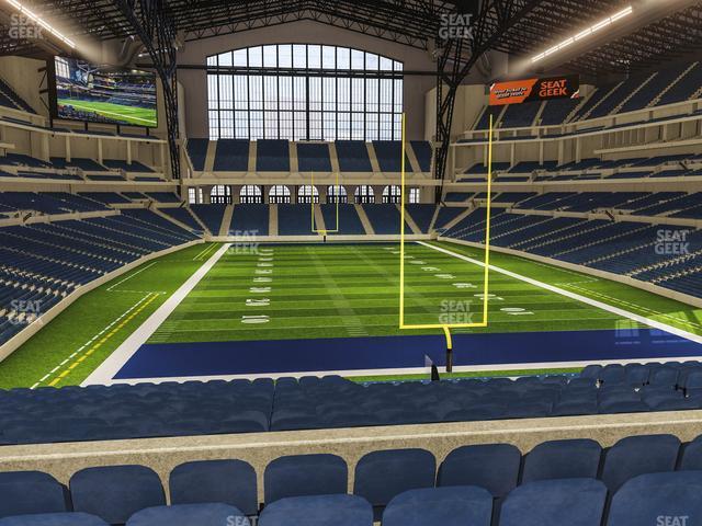 Seating view for Lucas Oil Stadium Section 228