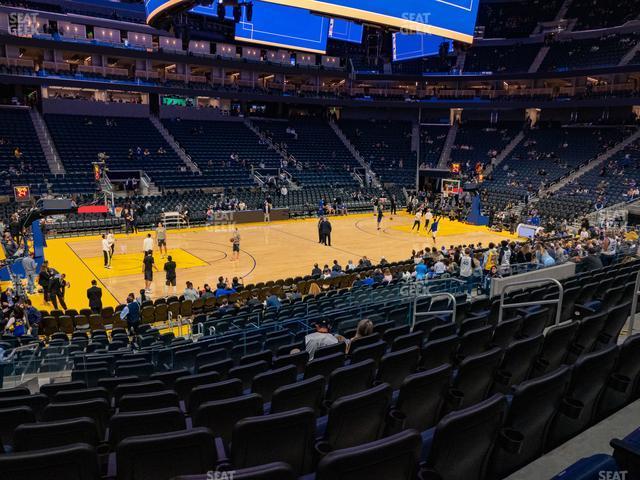 Seating view for Chase Center Section 114