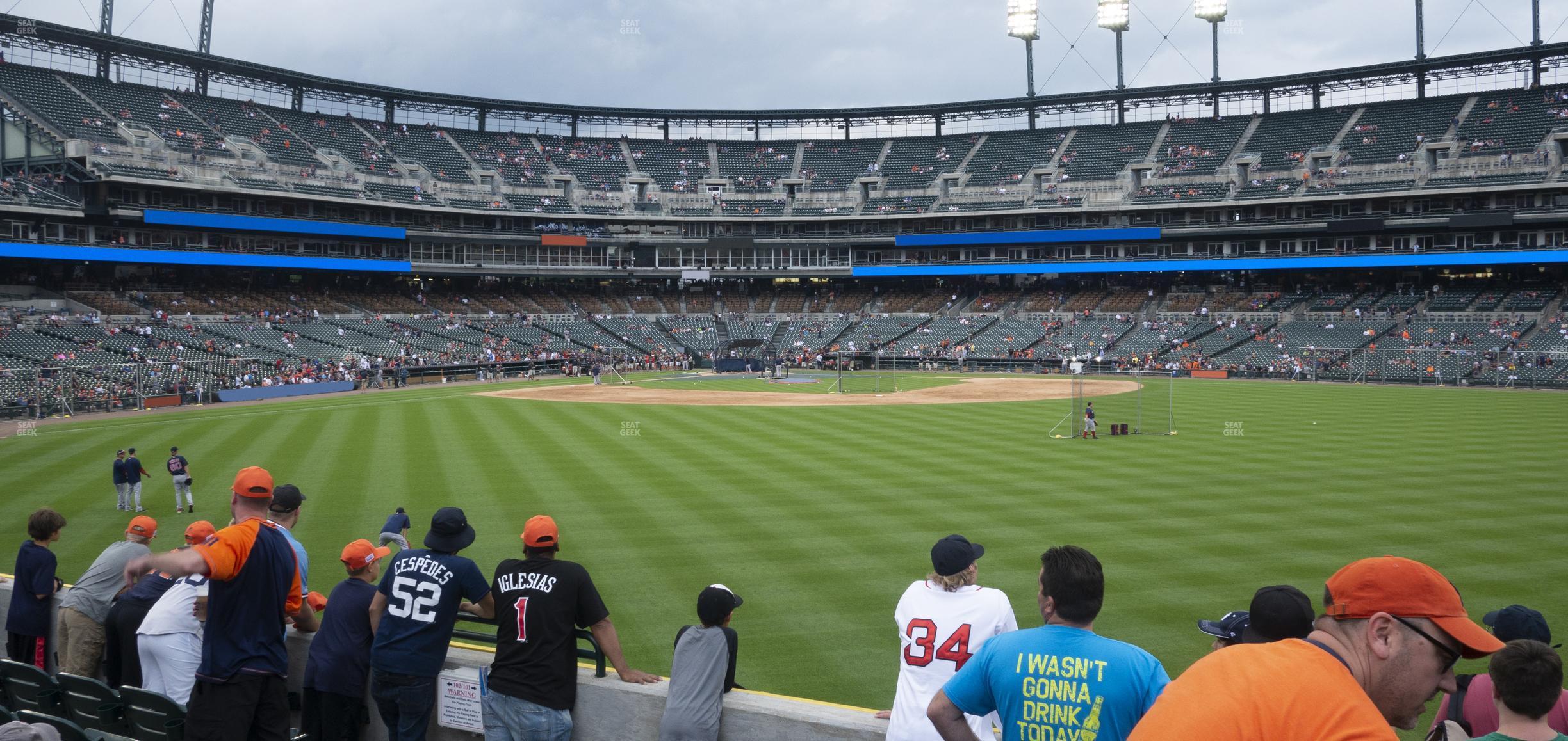 Seating view for Comerica Park Section 101