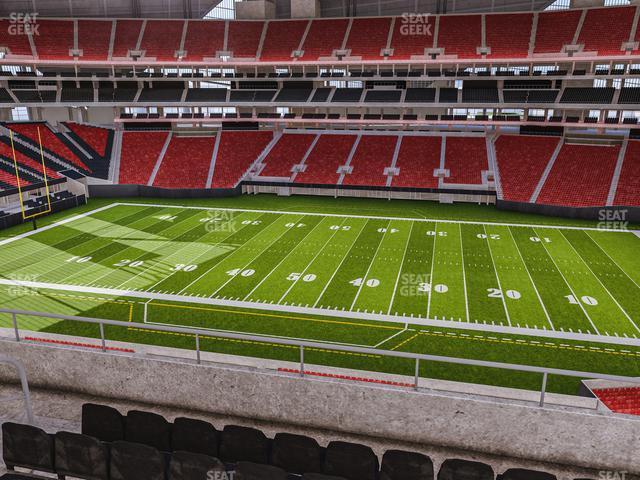 Seating view for Mercedes-Benz Stadium Section 235