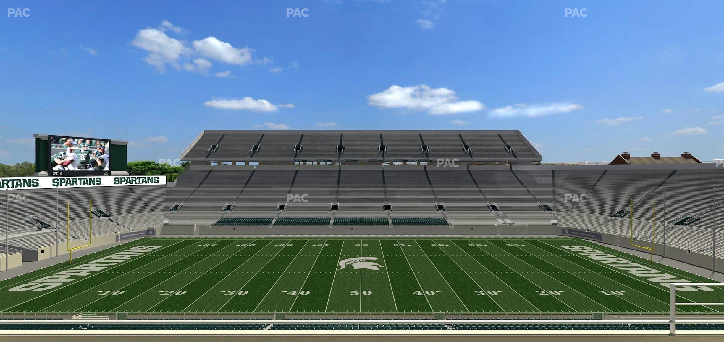 Seating view for Spartan Stadium (Michigan) Section Spartan Club 6