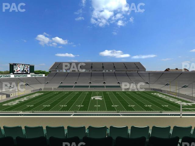 Seating view for Spartan Stadium (Michigan) Section Spartan Club 6