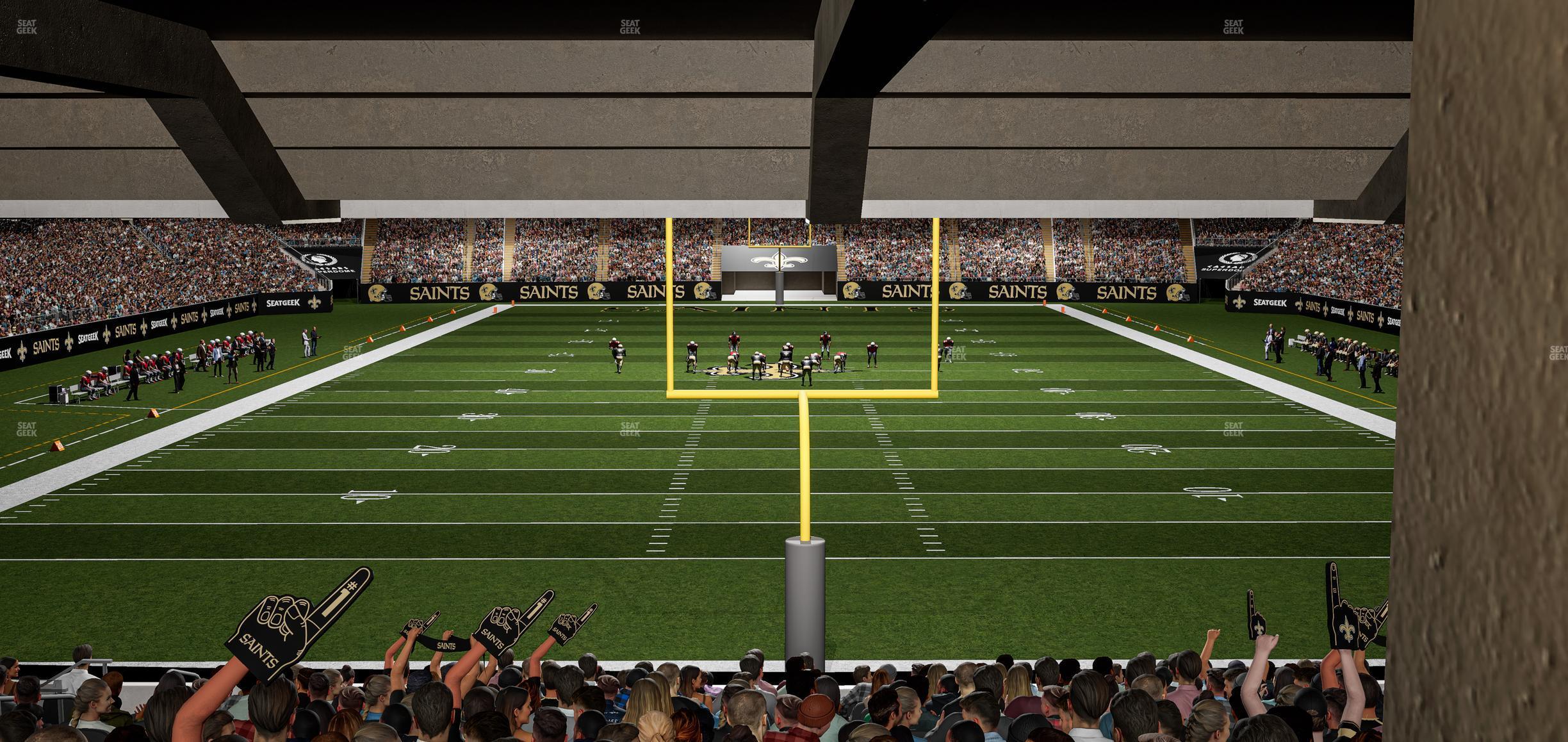 Seating view for Caesars Superdome Section 156