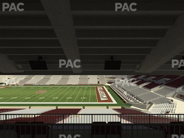 Seating view for Gaylord Family Oklahoma Memorial Stadium Section 2