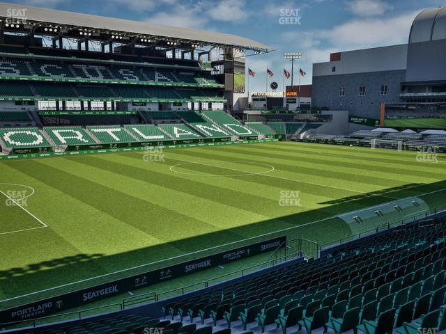 Seating view for Providence Park Section 114