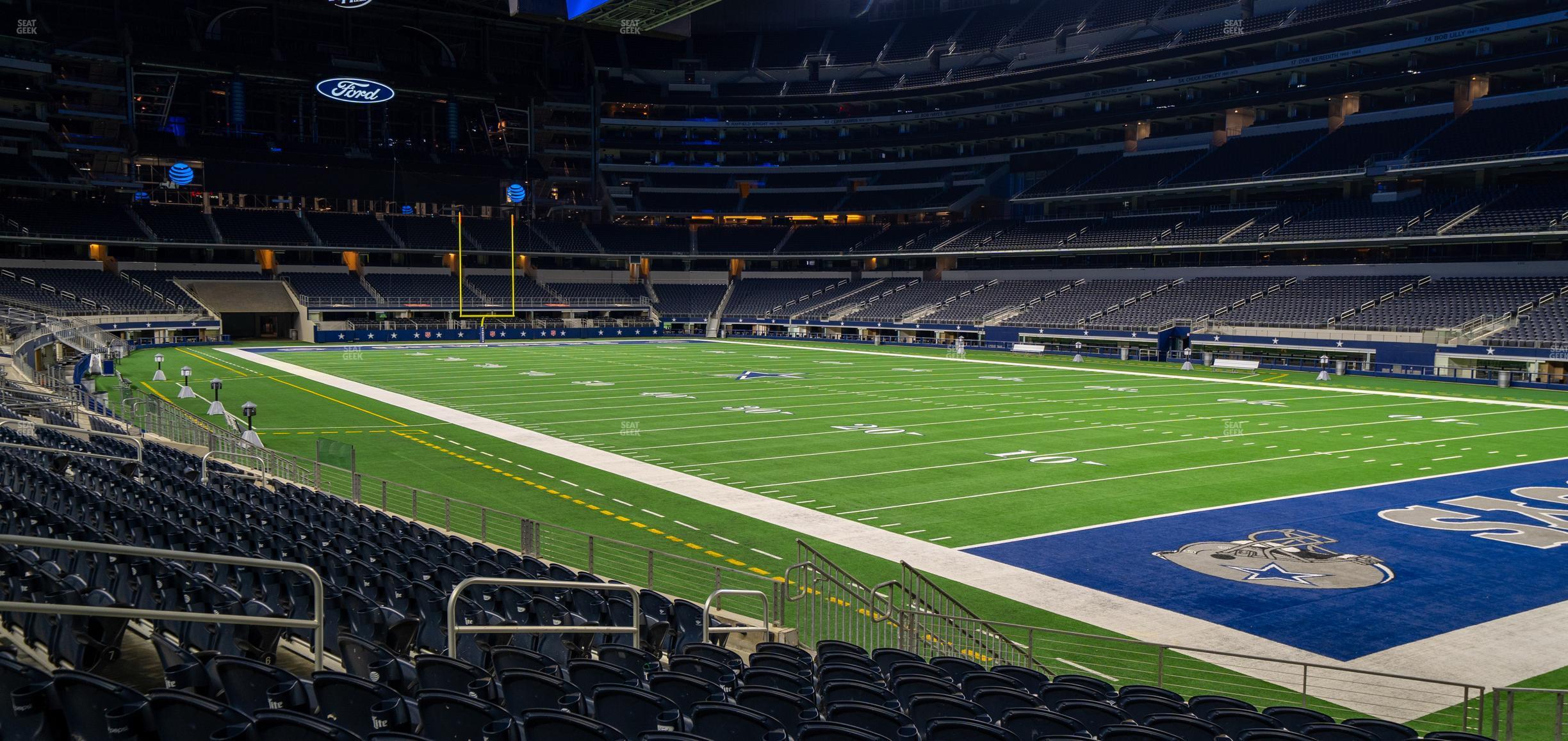 Seating view for AT&T Stadium Section 127