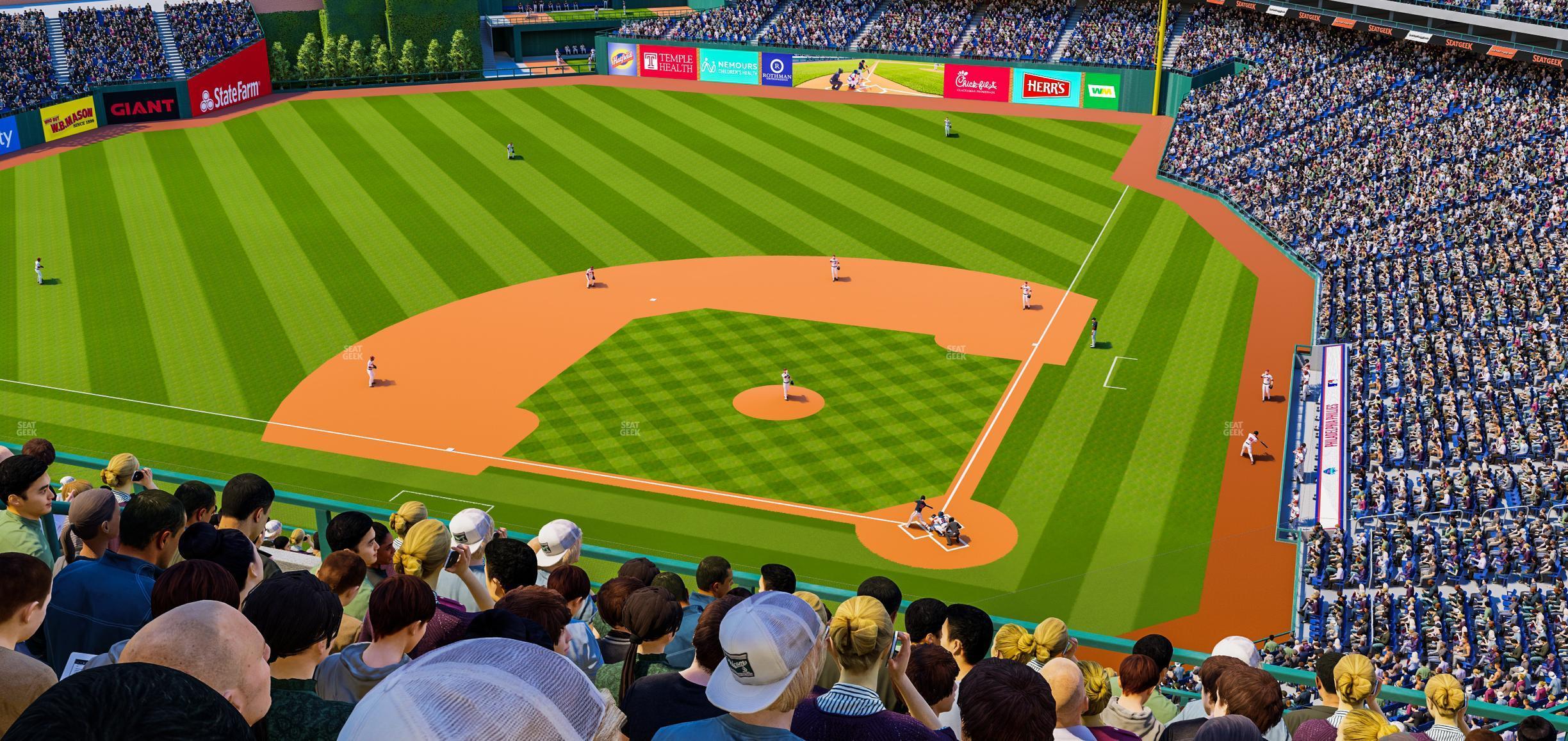 Seating view for Citizens Bank Park Section 423