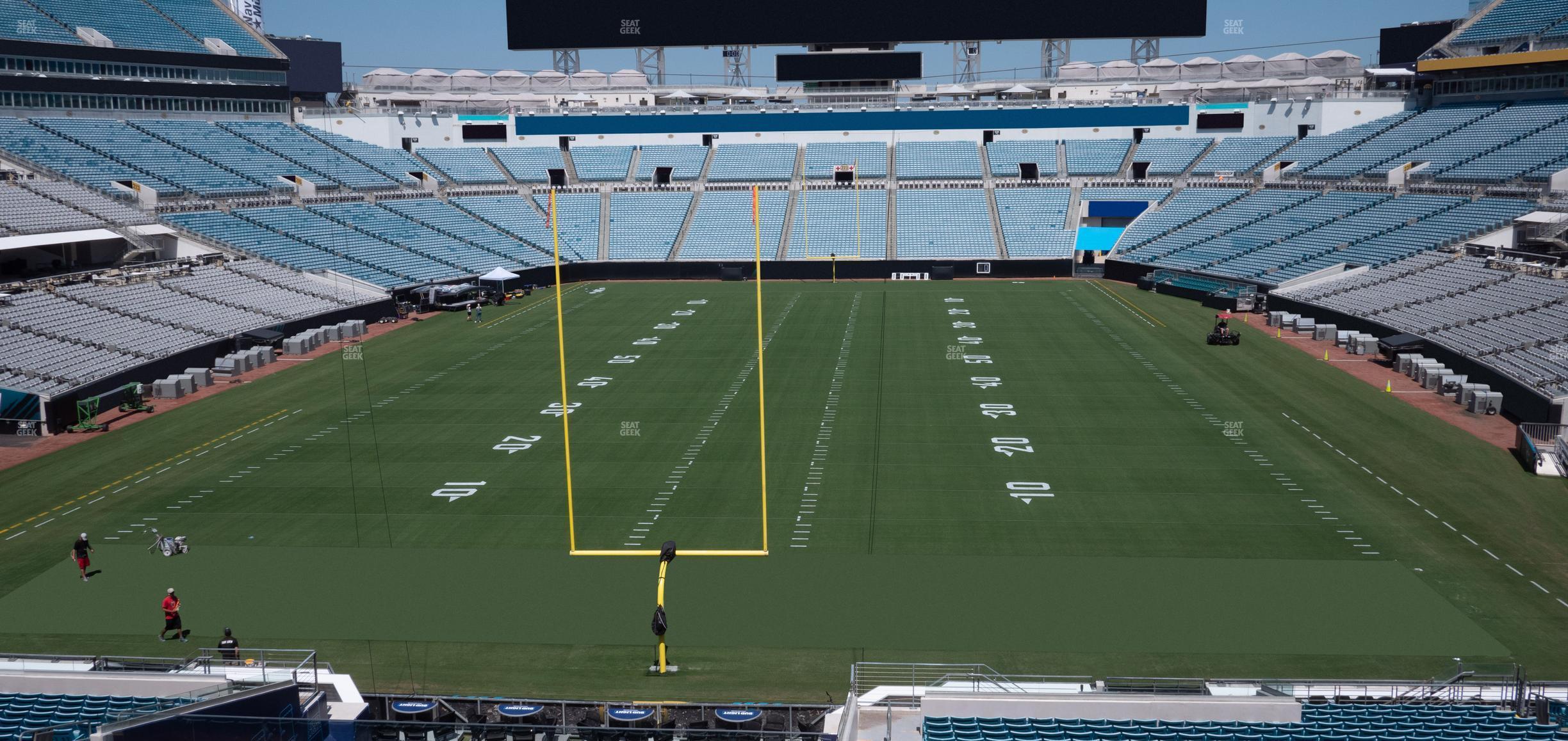 Seating view for EverBank Stadium Section Terrace Suite 4