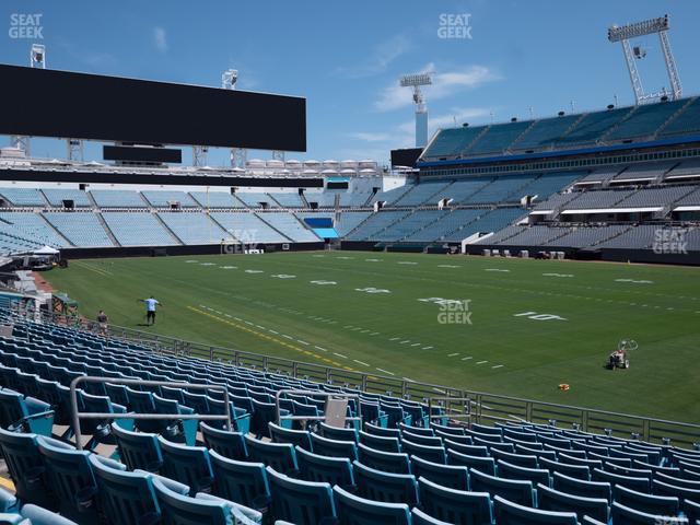 Seating view for EverBank Stadium Section 103