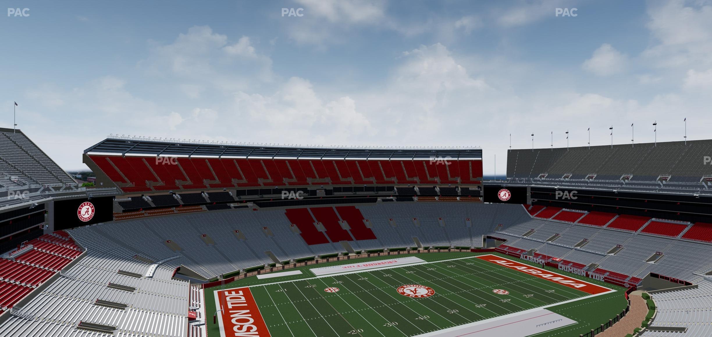 Seating view for Bryant Denny Stadium Section U 4 Dd