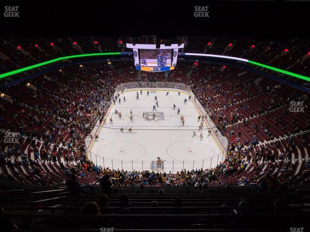 Seating view for Rogers Arena Section Wc 400 E