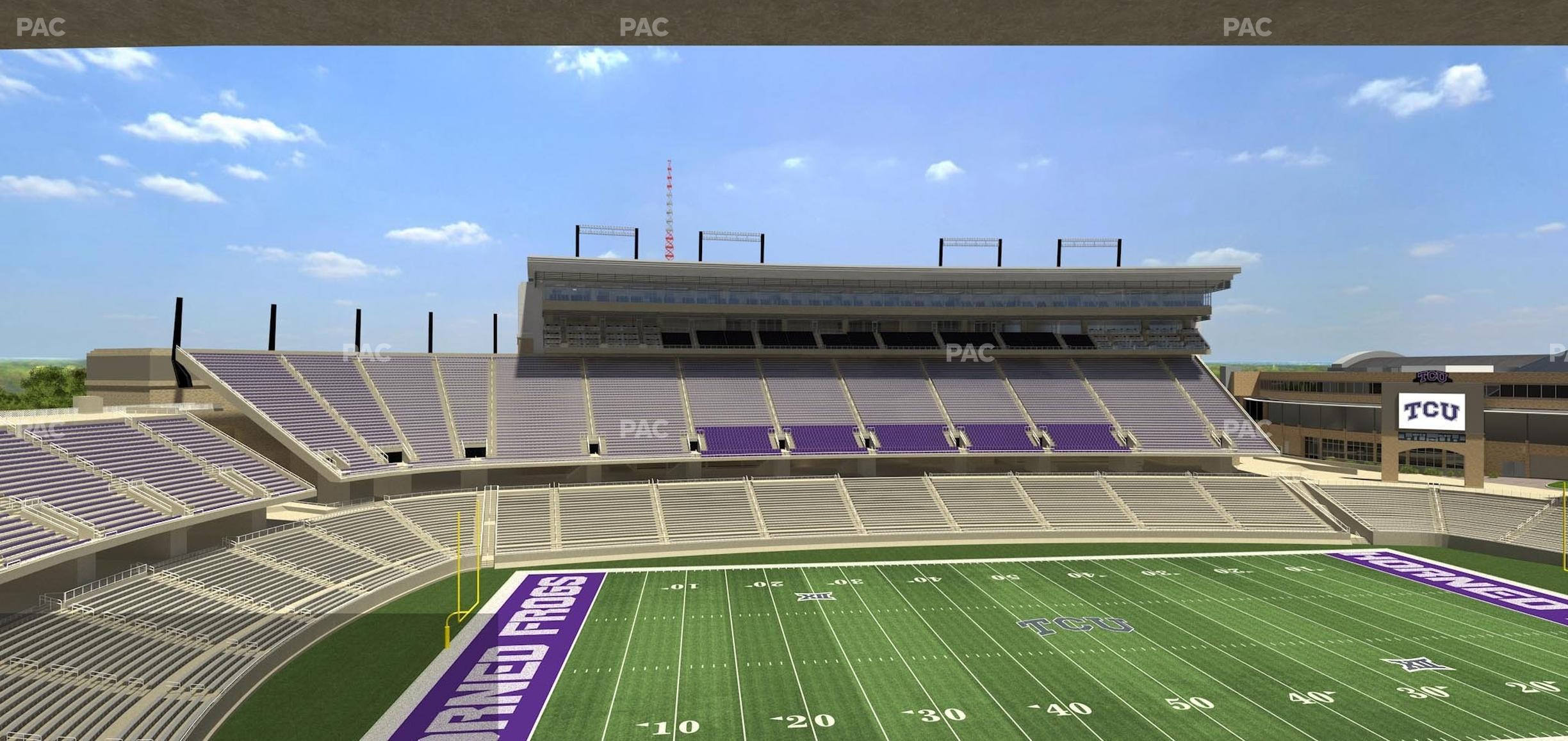 Seating view for Amon G. Carter Stadium Section Champions Suite 14