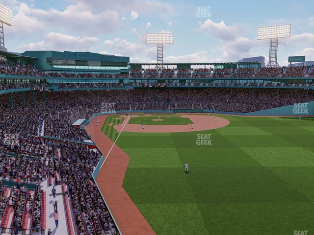 Seating view for Fenway Park Section Right Field Roof Deck Table 111