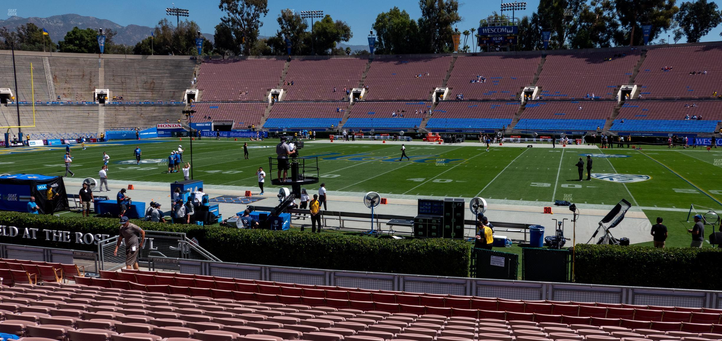 Seating view for Rose Bowl Stadium Section Lower 20