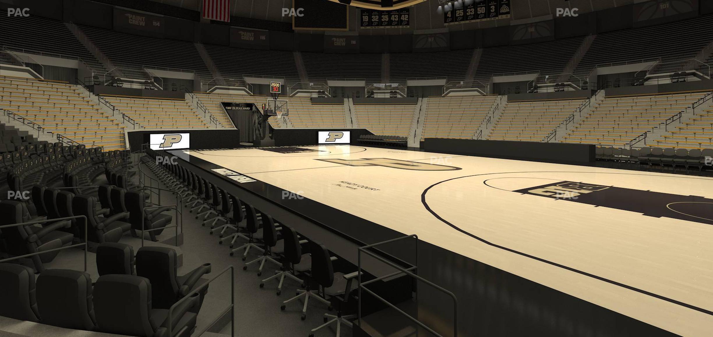 Seating view for Mackey Arena Section Lower 7