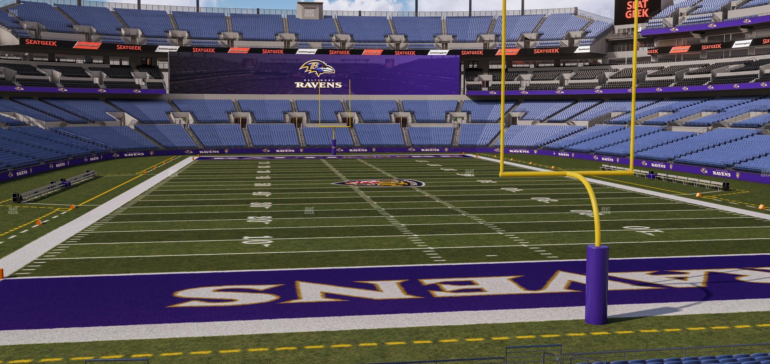 Seating view for M&T Bank Stadium Section 114