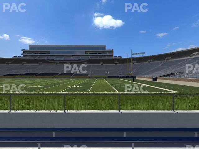 Seating view for Notre Dame Stadium Section 7