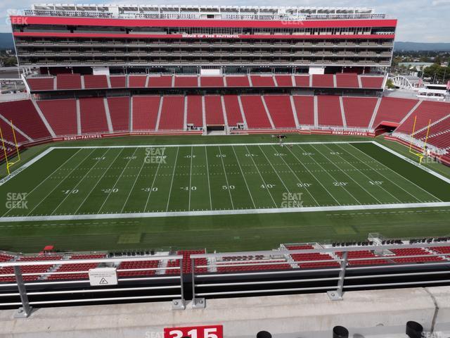 Seating view for Levi's Stadium Section 315