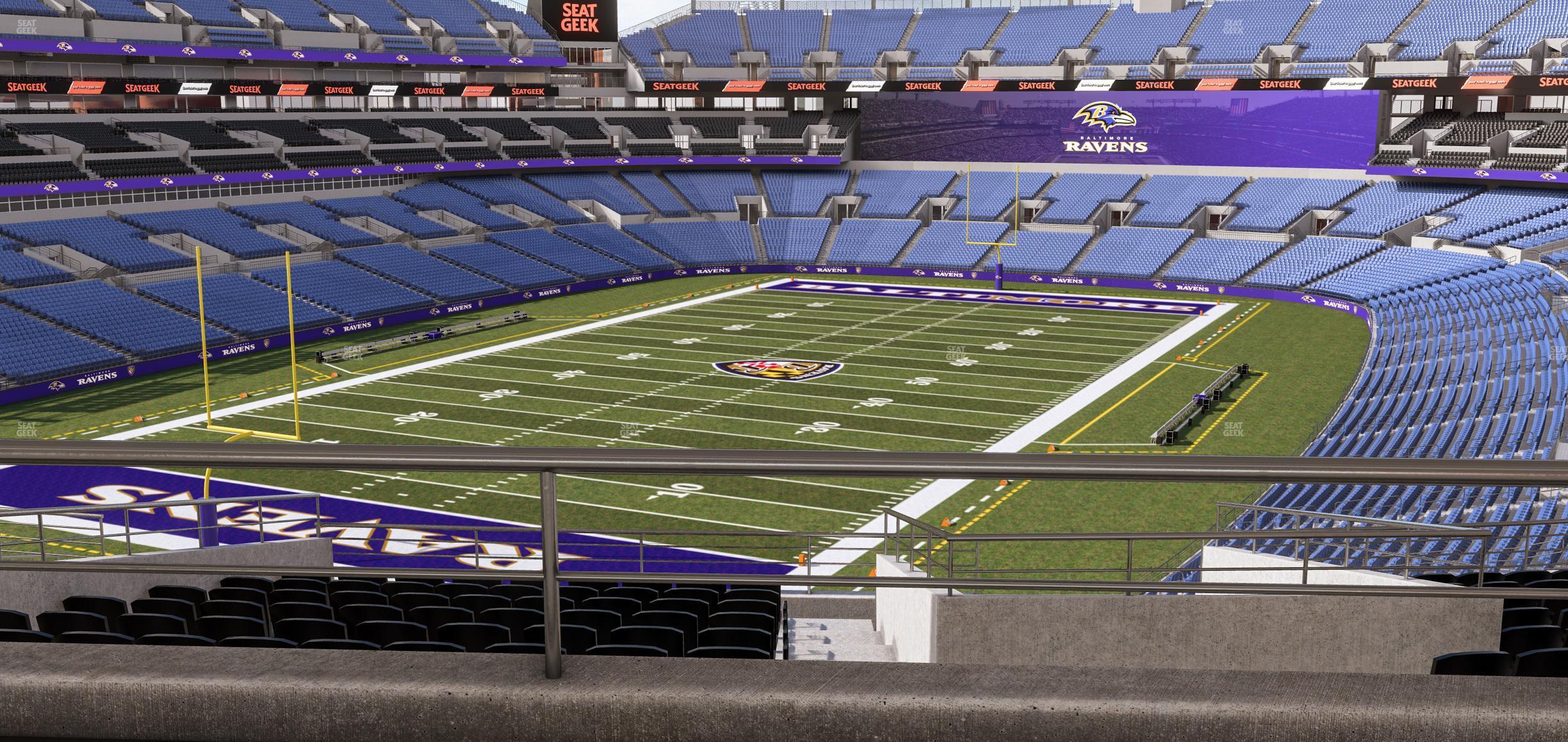 Seating view for M&T Bank Stadium Section Suite 337