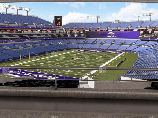 Seating view for M&T Bank Stadium Section Suite 337