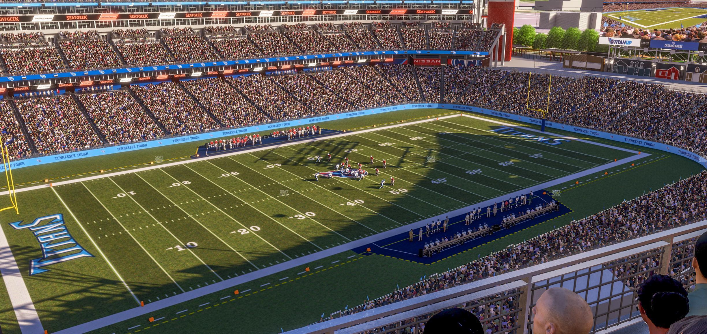 Seating view for Nissan Stadium Section Loge 340