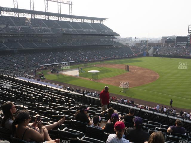 Seating view for Coors Field Section 218