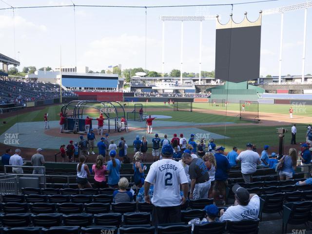 Seating view for Kauffman Stadium Section 129