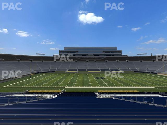 Seating view for Notre Dame Stadium Section 11