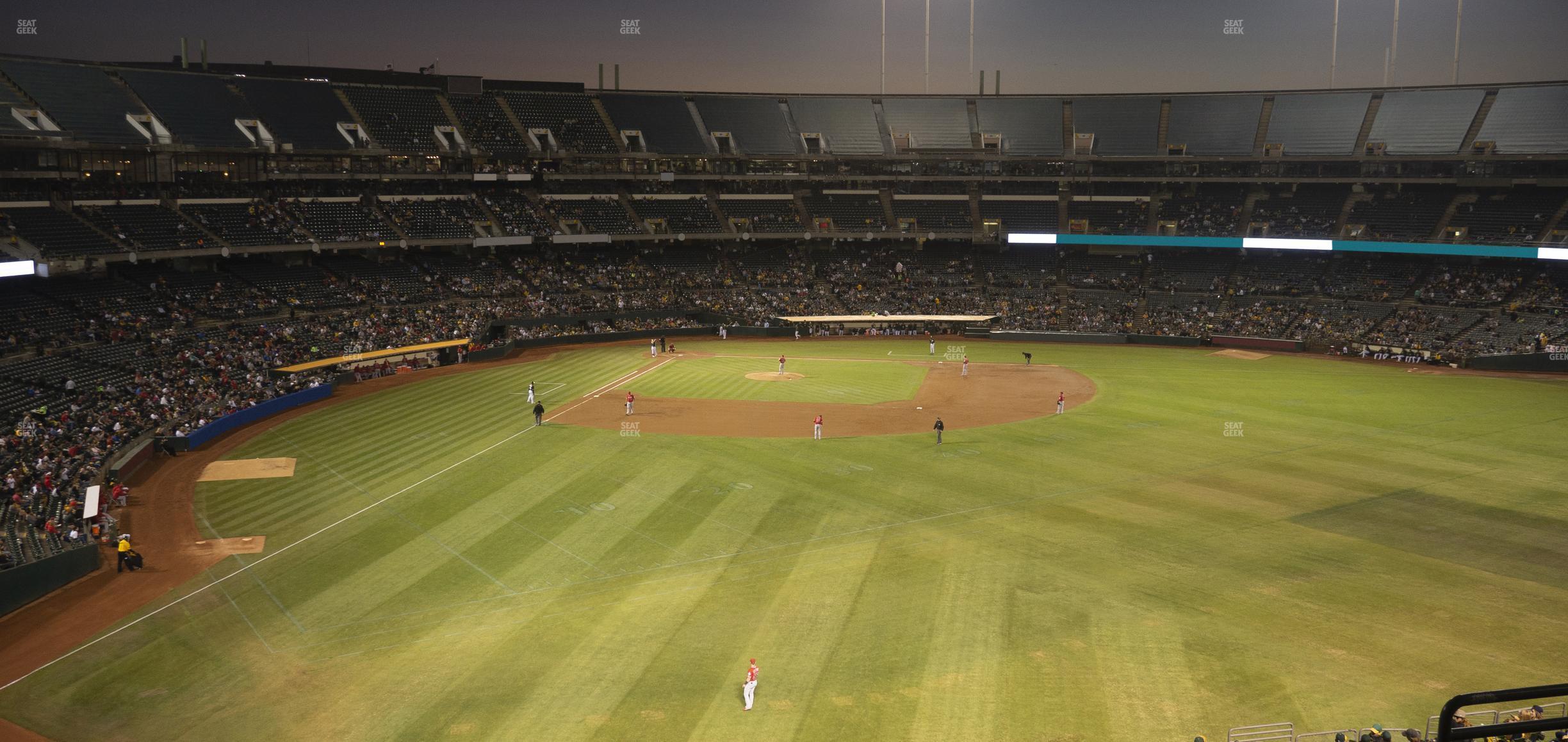 Seating view for Oakland Coliseum Section 249