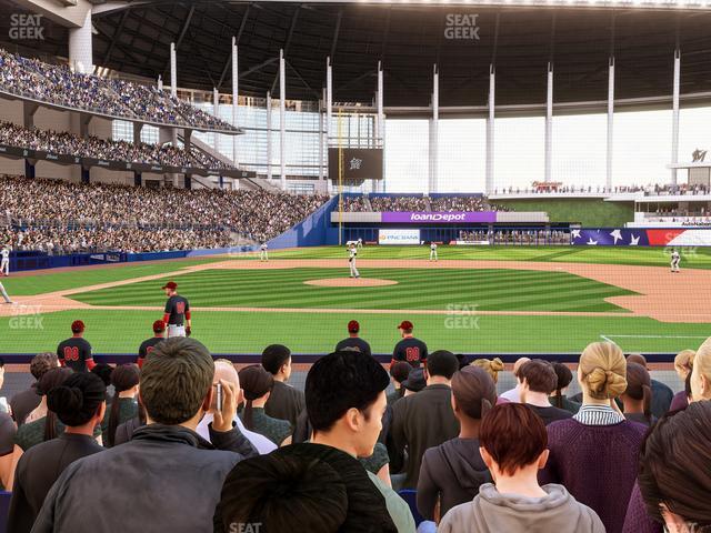 Seating view for loanDepot park Section Clubhouse Box 9