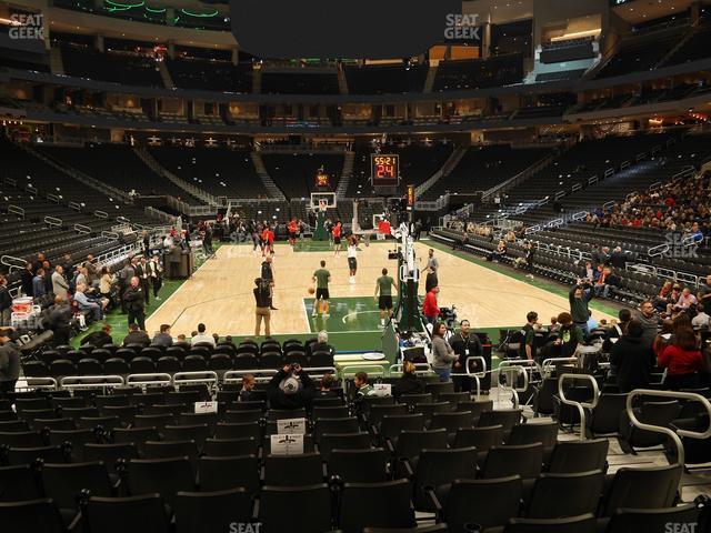 Seating view for Fiserv Forum Section 111