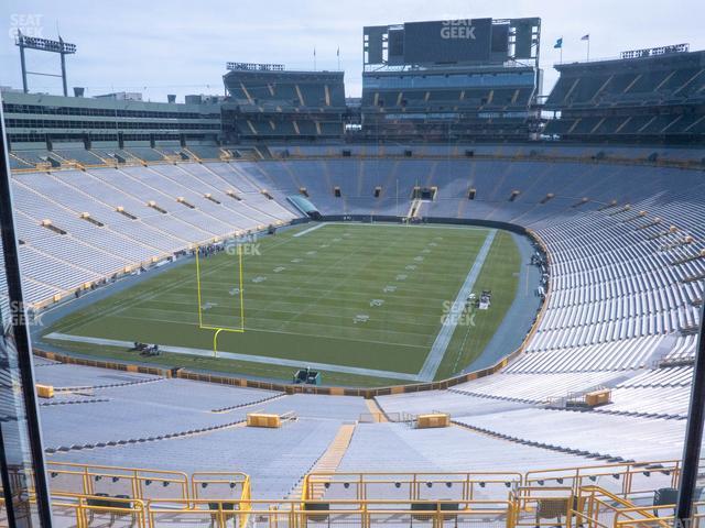 Seating view for Lambeau Field Section 478