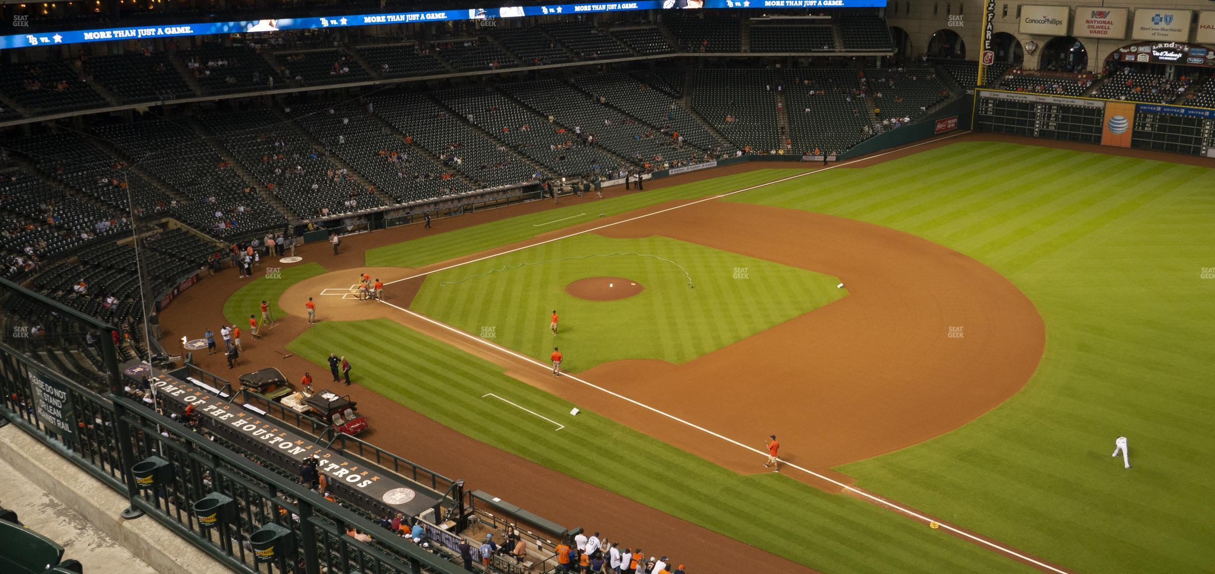 Seating view for Minute Maid Park Section 329