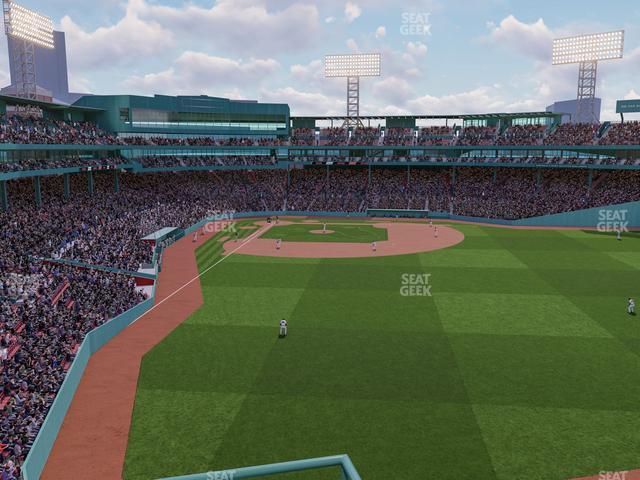 Seating view for Fenway Park Section Right Field Roof Deck Table 201