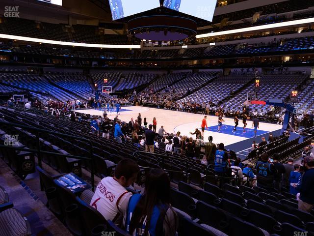 Seating view for American Airlines Center Section 116