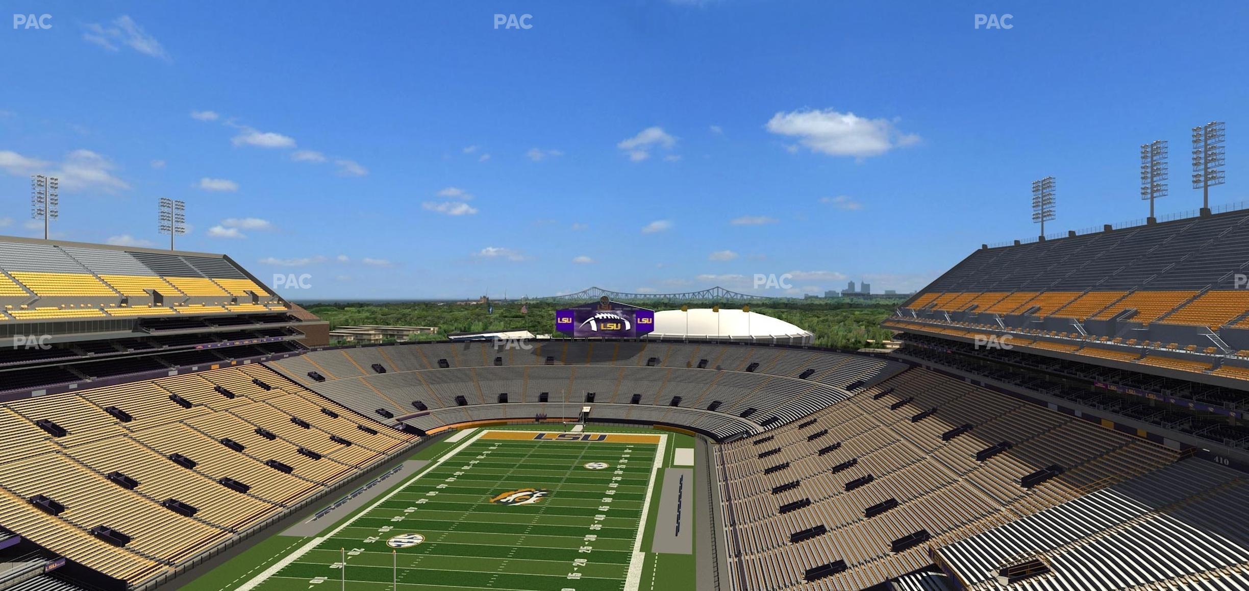 Seating view for Tiger Stadium Section Club 555