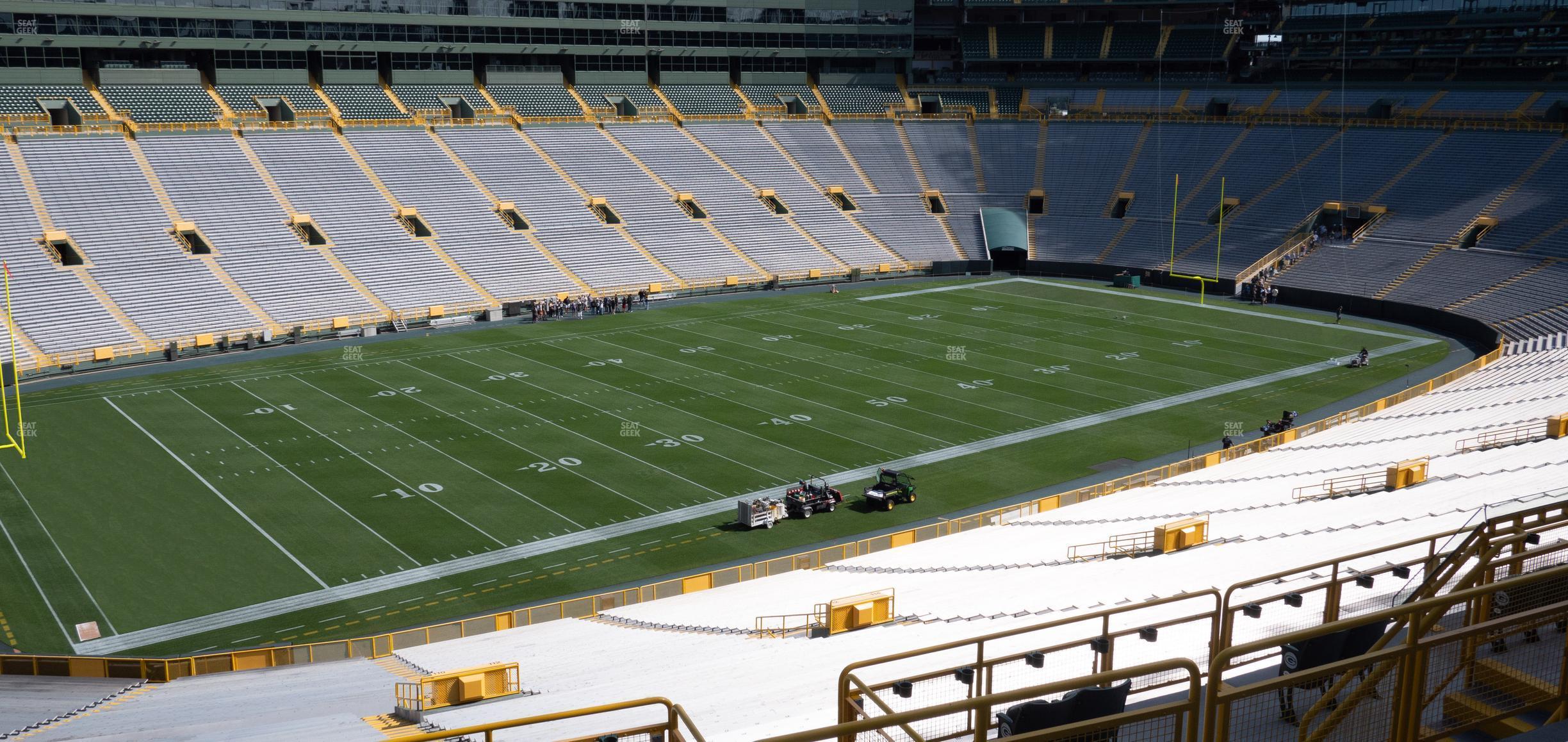 Seating view for Lambeau Field Section 316