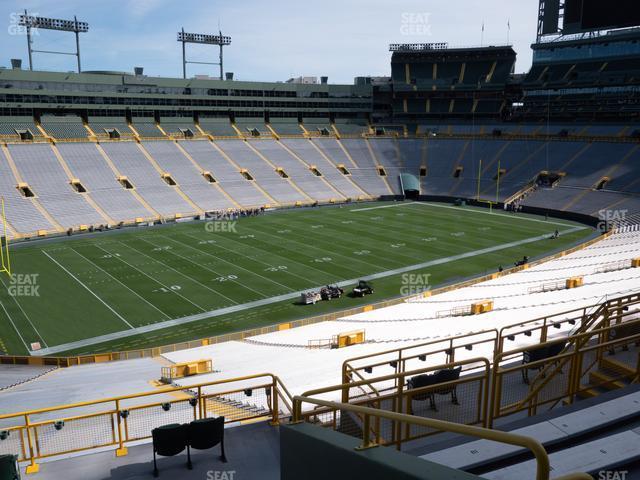 Seating view for Lambeau Field Section 316