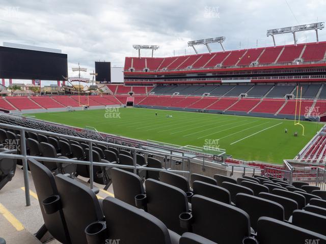 Seating view for Raymond James Stadium Section 216