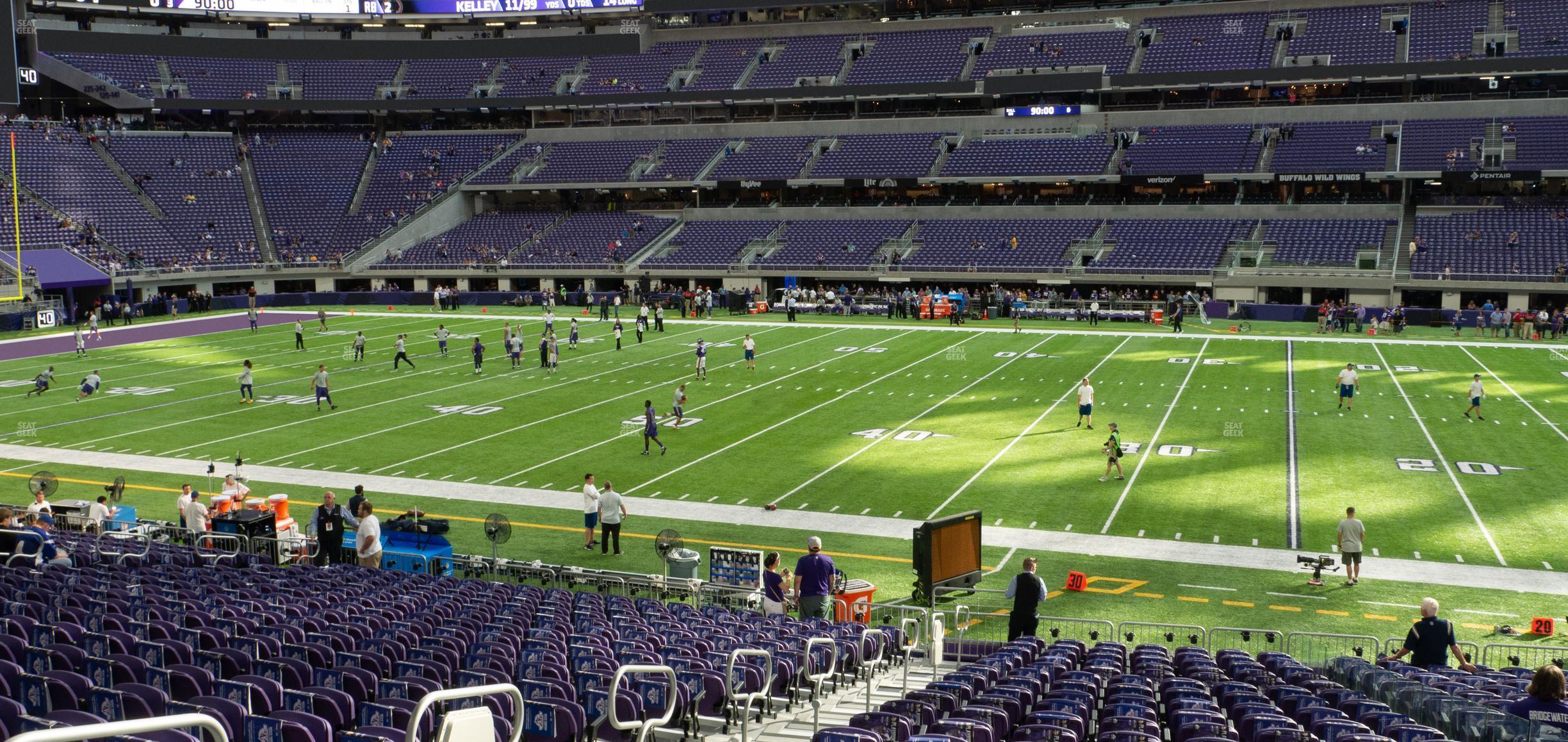 Seating view for U.S. Bank Stadium Section V 1