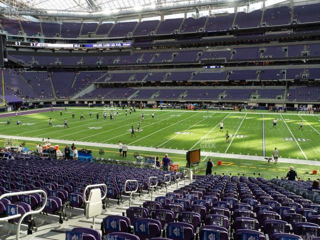 Seating view for U.S. Bank Stadium Section V 1