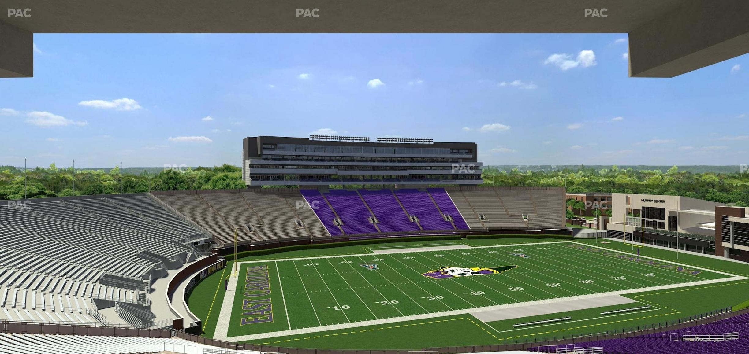 Seating view for Dowdy-Ficklen Stadium Section 120