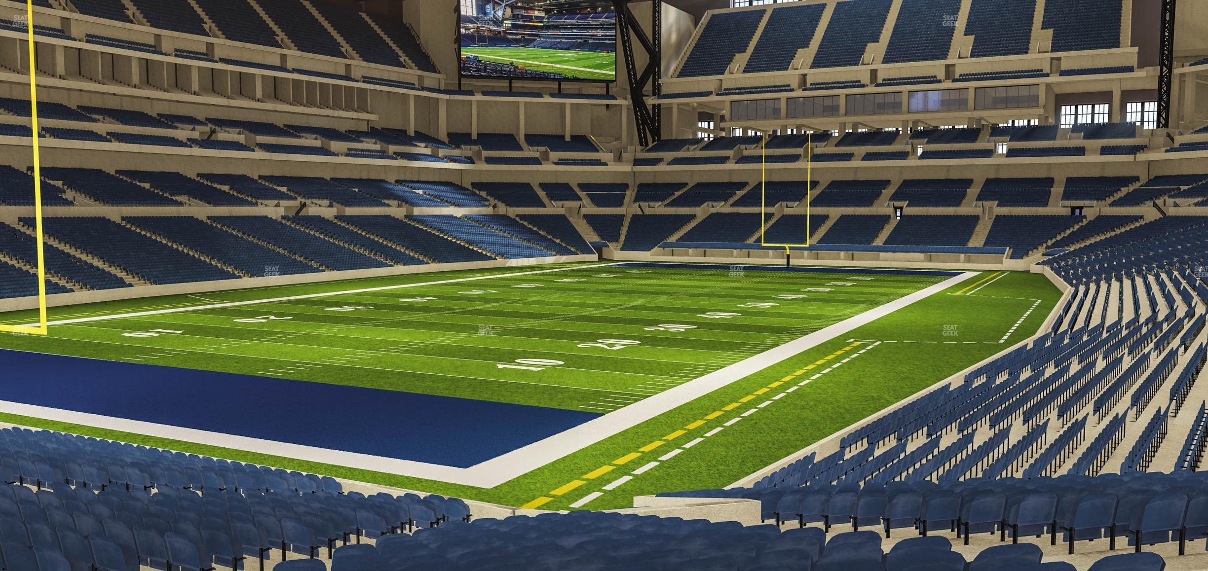 Seating view for Lucas Oil Stadium Section 148